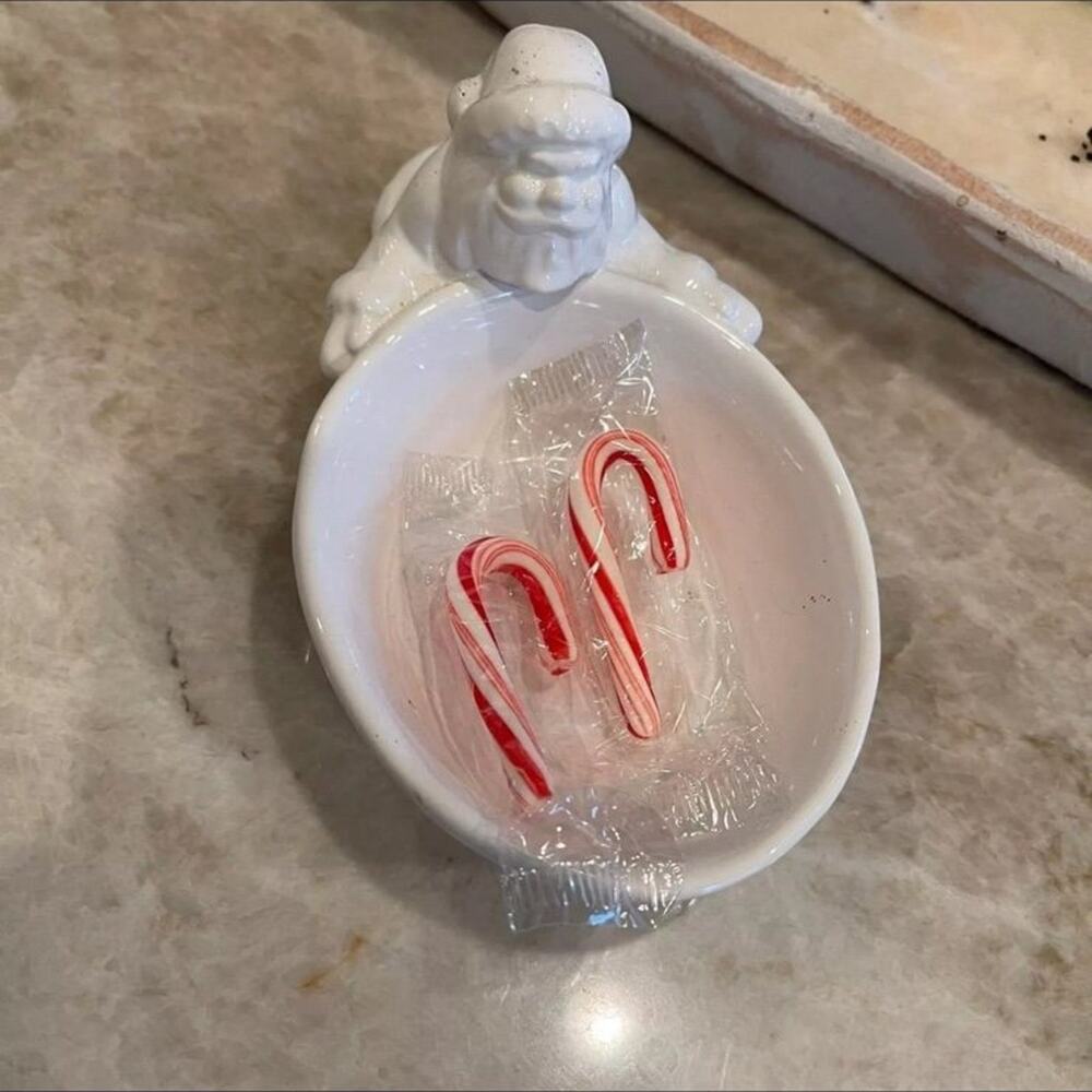 Vintage Williams Sonoma Santa candy dish  christmas
